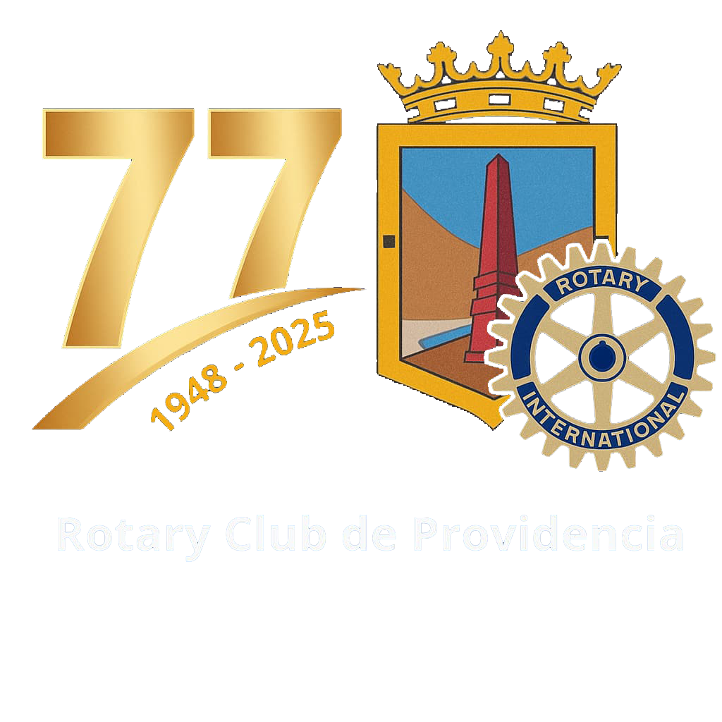 Logo 77 años Rotary Providencia